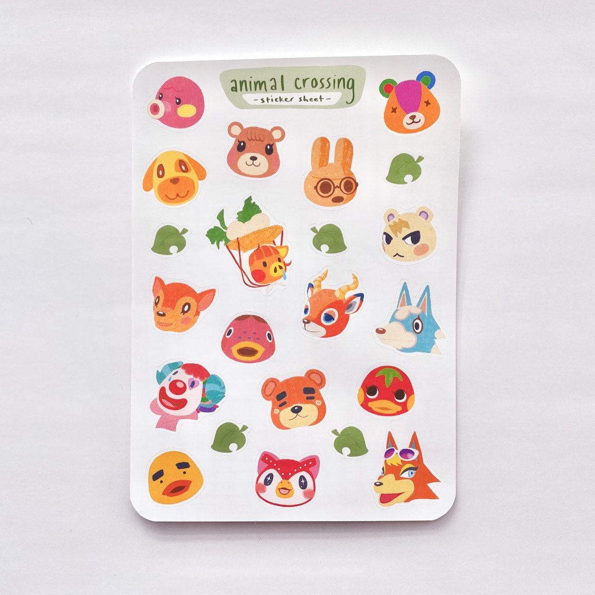 Image of Animal Crossing Sticker Sheet