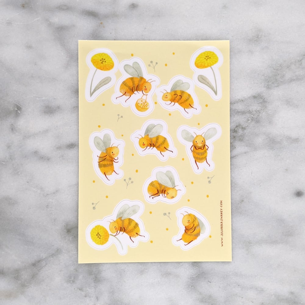 Image of Bee Sticker Sheet