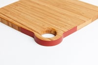Image 1 of Medium Board- Bamboo/Brick Red