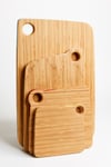 Medium Board- Bamboo/Brick Red