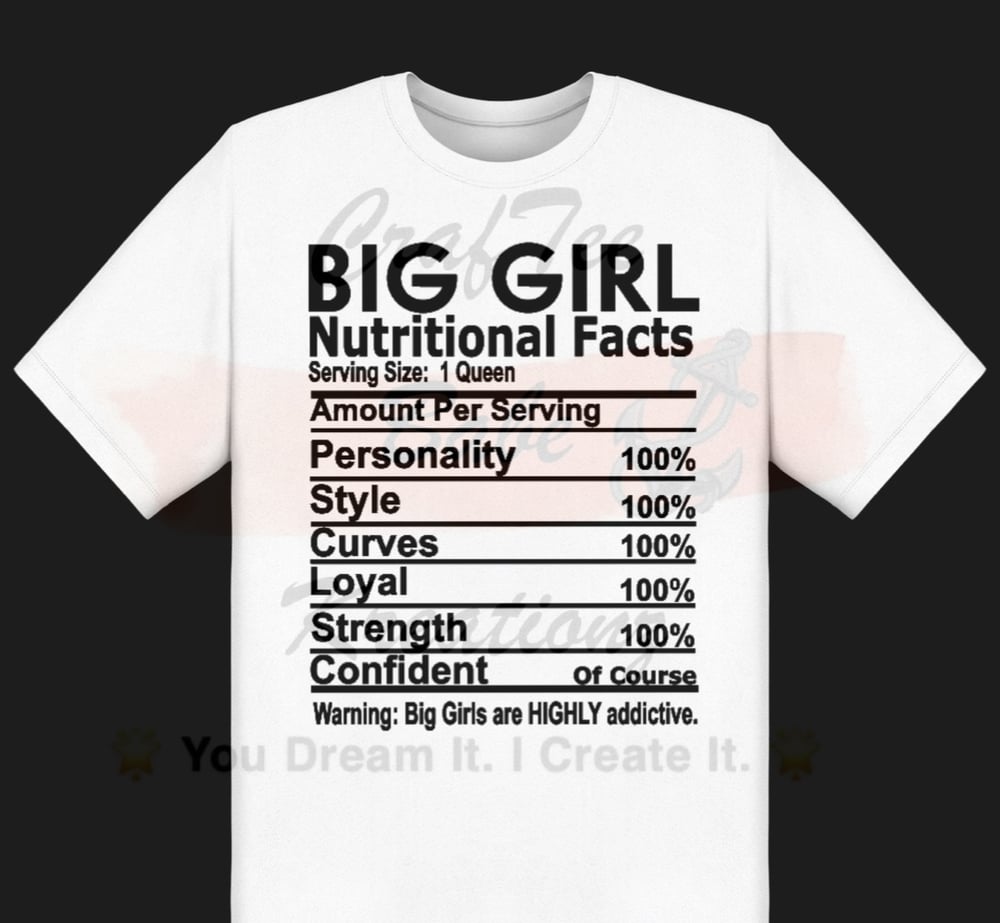 BIG GIRLS Nutrional Facts