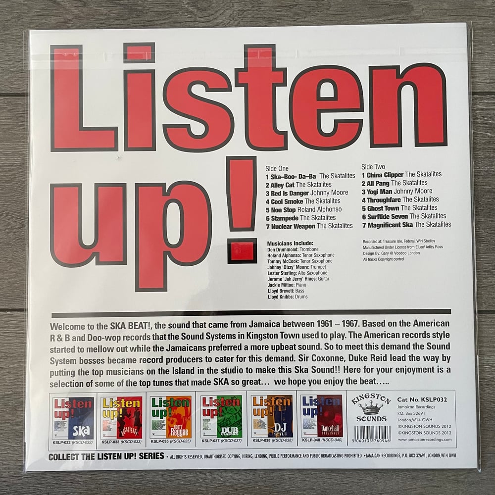 Image of Skatalites - Listen Up Ska! Vinyl LP