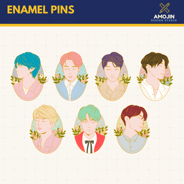 Image of Pastel Collection Enamel Pins