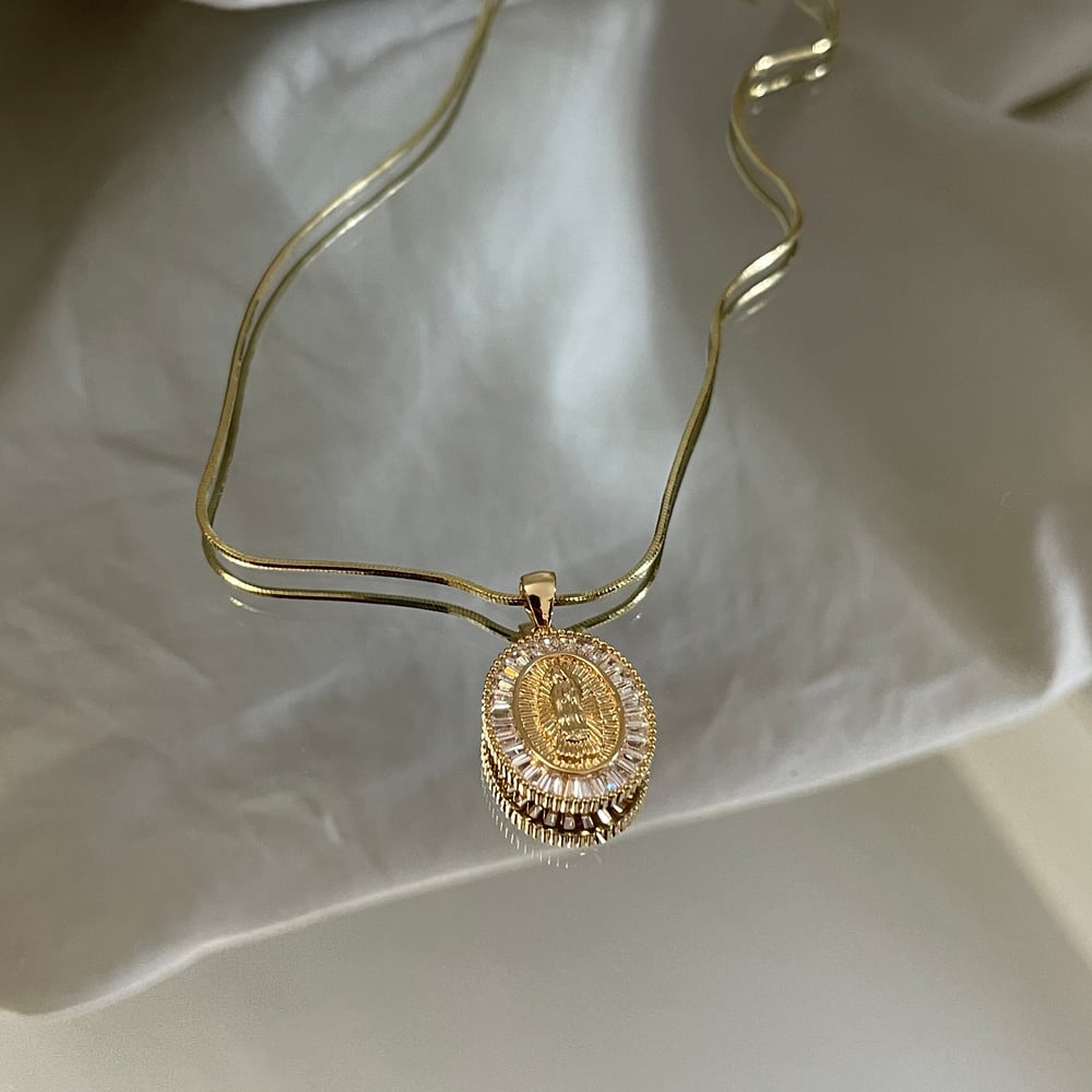 Image of Mini Virgen Mary Pendant 