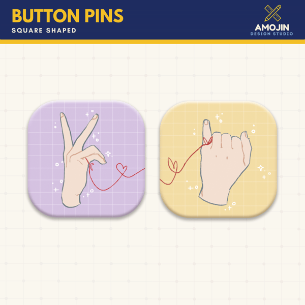 Image of Square Button Pin: Vmin
