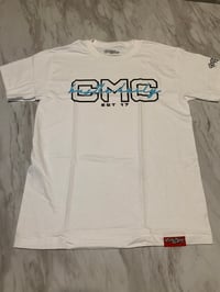 Image 1 of White with baby blue CMC shirts 