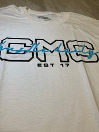 Image 3 of White with baby blue CMC shirts 