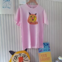 Pink big cat Tshirt 