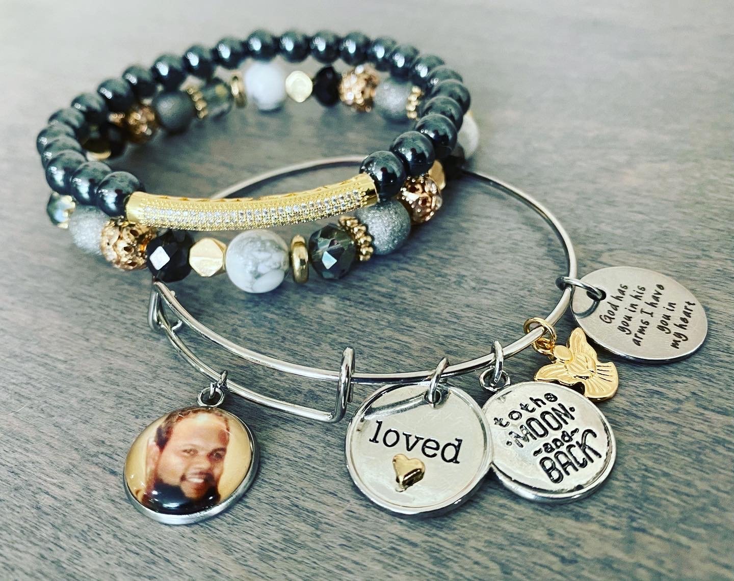 CUSTOM  3pc Celebration of life Stackable