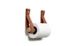 Leather Toilet Roll Holder - Tan