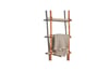 Towel ladder - Natural Oak / Tan Leather