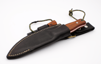 Image 1 of Cocobolo bushcraft knife with sheath and firesteel