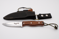 Image 2 of Cocobolo bushcraft knife with sheath and firesteel