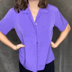 lovely purple button up 