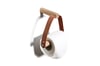 Leather Toilet Roll Holder 01 - Tan Leather