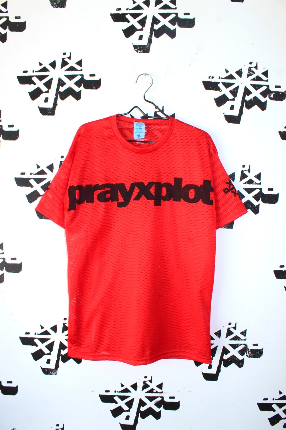 the it’s goes up here jersey in red