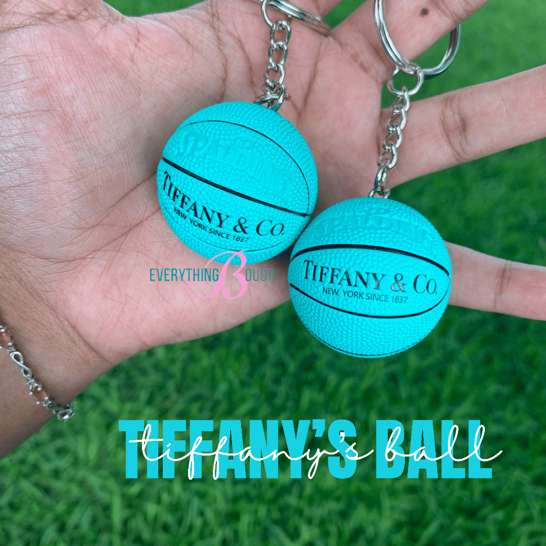 tiffany and co basketball keychain