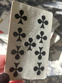 Image 5 of Joli jeu de 32 cartes du XIXème siècle, deux tampons fiscaux de 1890, filigrané, dos corail