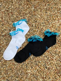 Image 1 of WHAT THE RUFFLES MID BLUE CHECK 