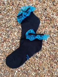 Image 3 of WHAT THE RUFFLES MID BLUE CHECK 
