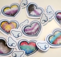 Image 1 of Pride Heart die-cut sticker