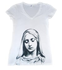 Image 3 of EDIFICE MOTHER MARY DEEP V NECK SUMMER TEE