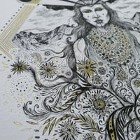 Image 5 of Flower Moon Goddess - fine art Print