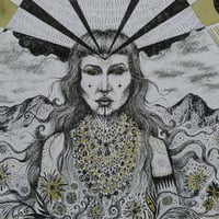 Image 4 of Flower Moon Goddess - fine art Print