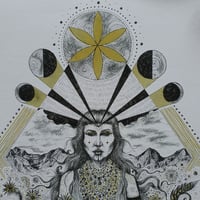 Image 3 of Flower Moon Goddess - fine art Print