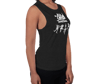 PRIDE 2021 | SKA AGAINST TRANSPHOBIA | Femme Muscle Tanks - White or Black Heather