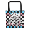 SKA AGAINST TRANSPHOBIA | Trans Flag Checker Tote Bag