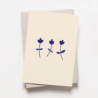 Image 1 of Sprigs Card – Blue