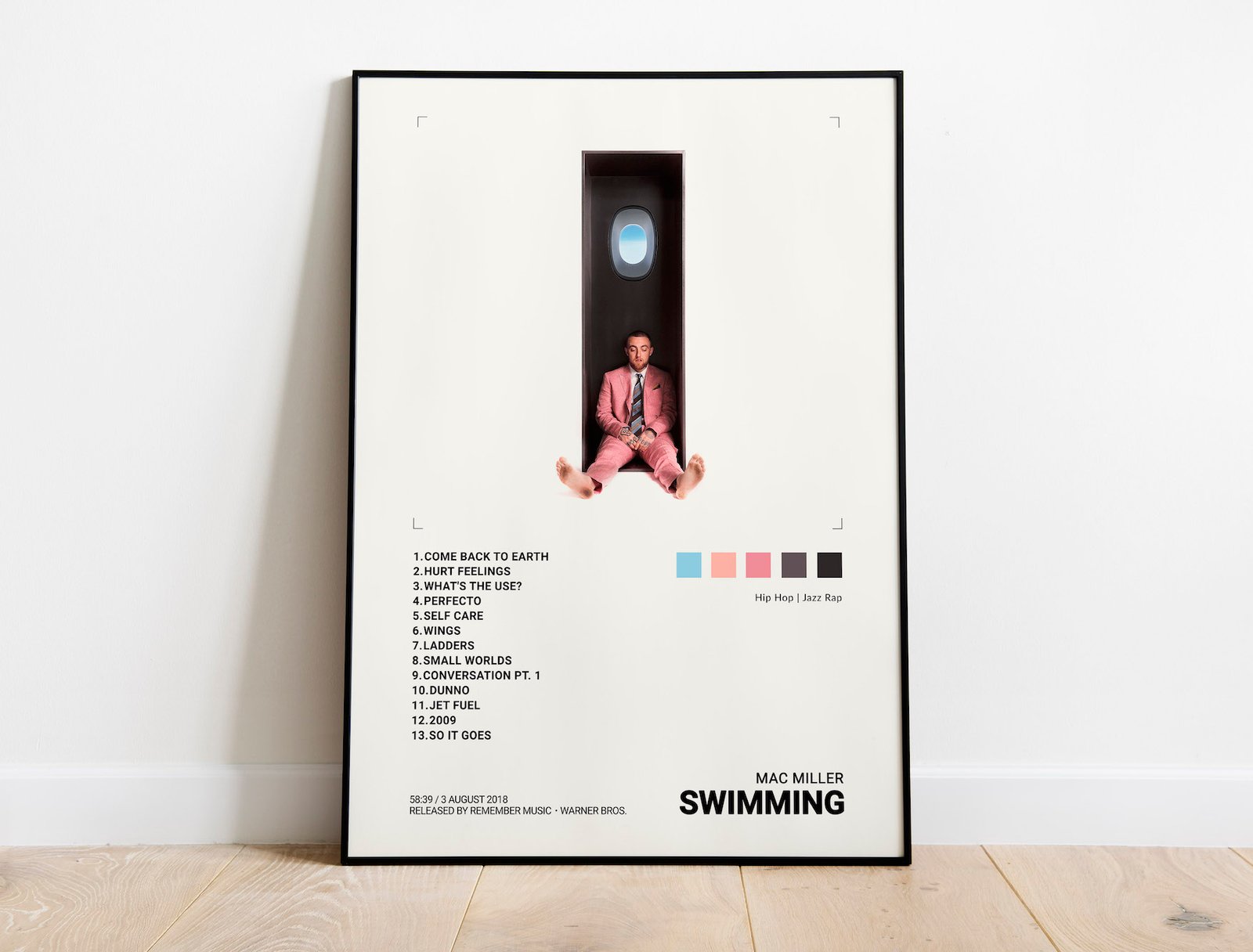 Mac Miller Swimming Cover Poster New Album Art Print 12×12" 20×20" 24×24" 32×32" 