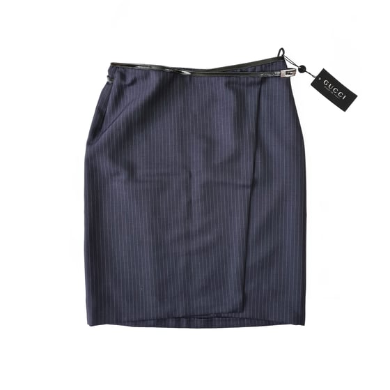 Image of Gucci by Tom Ford 1997 Pinstripe Skirt
