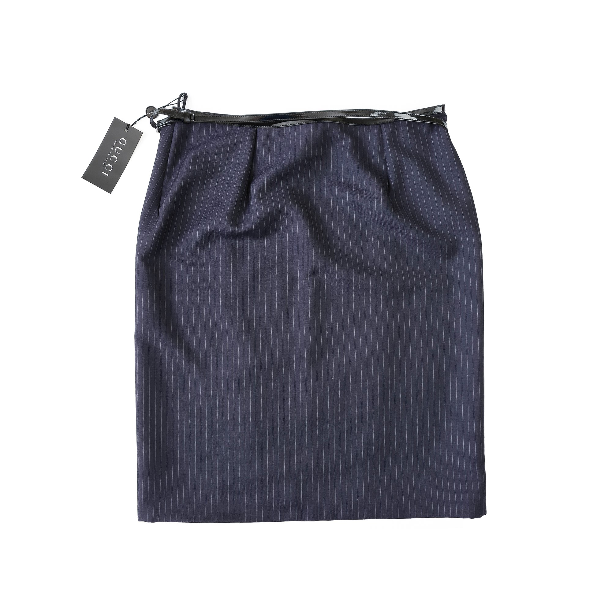 Image of Gucci by Tom Ford 1997 Pinstripe Skirt