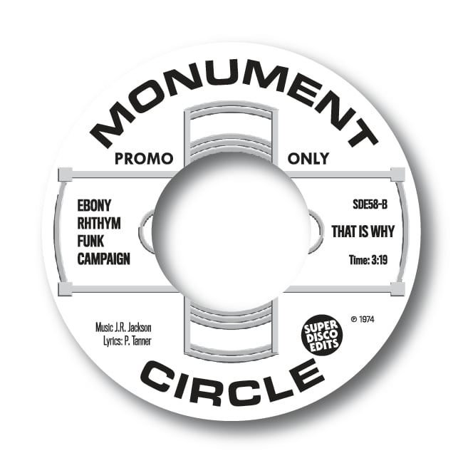 Ebony Rhythm Funk Campaign "69 Cents" Double Promo 45 Monument Circle