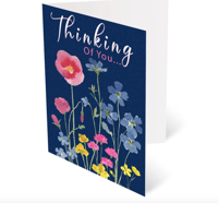 Floral Thinking of you card