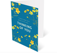 Buttercup Thinking of you card