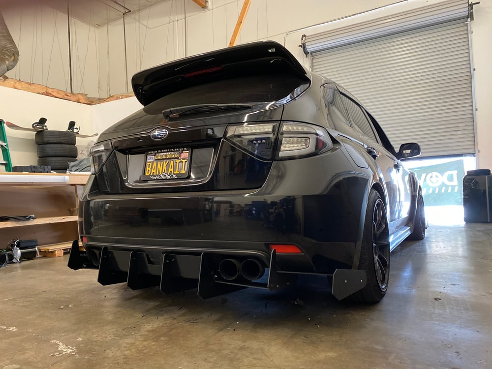DownForceSolutions — 2011-2014 Subaru Wrx/sti “v2” rear diffuser