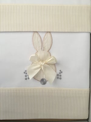 Image of Baby sheet sets small crib bunny 