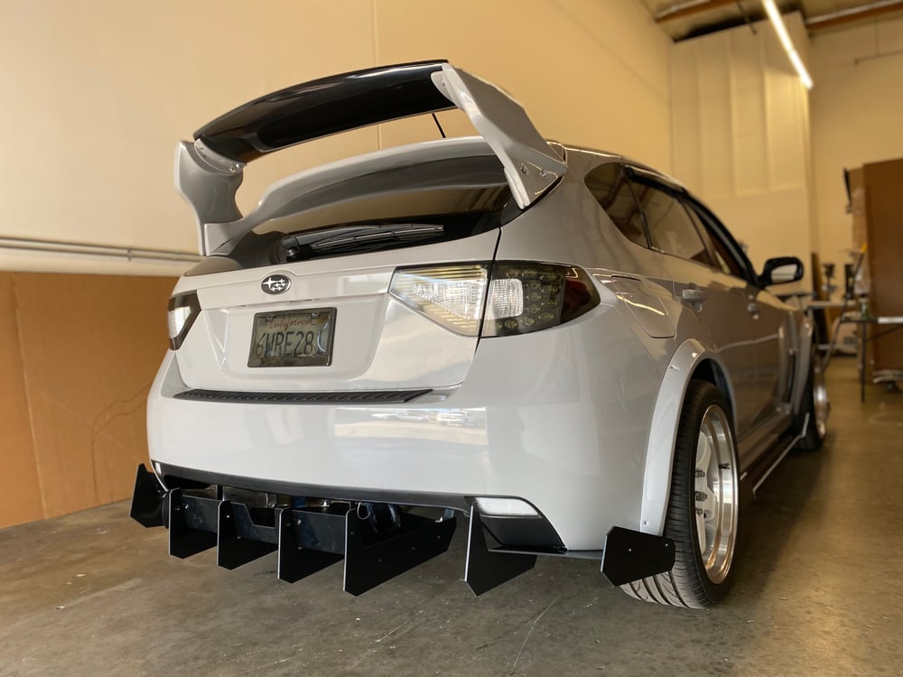DownForceSolutions — 2011-2014 Subaru Wrx/sti “v2” rear diffuser
