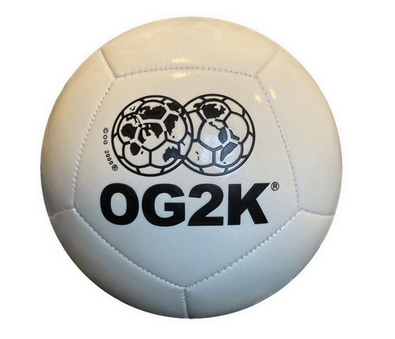 Image of "OG FIFA" FOOTBALL" - WHITE / GLOW IN THE DARK