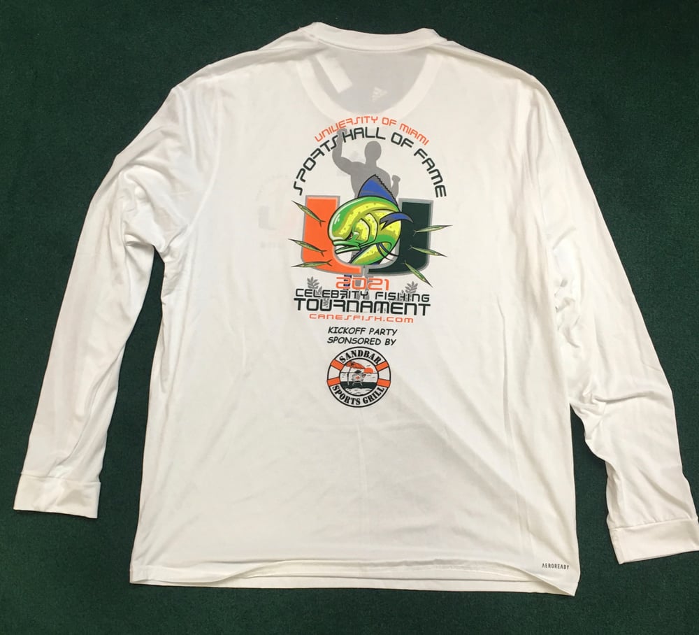 Image of 2021 UM Sports Hall of Fame Celebrity Fishing Tournament Shirt