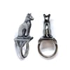 Bastet ring in sterling silver or gold