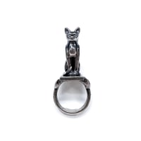 Image 1 of Bastet ring in sterling silver or gold