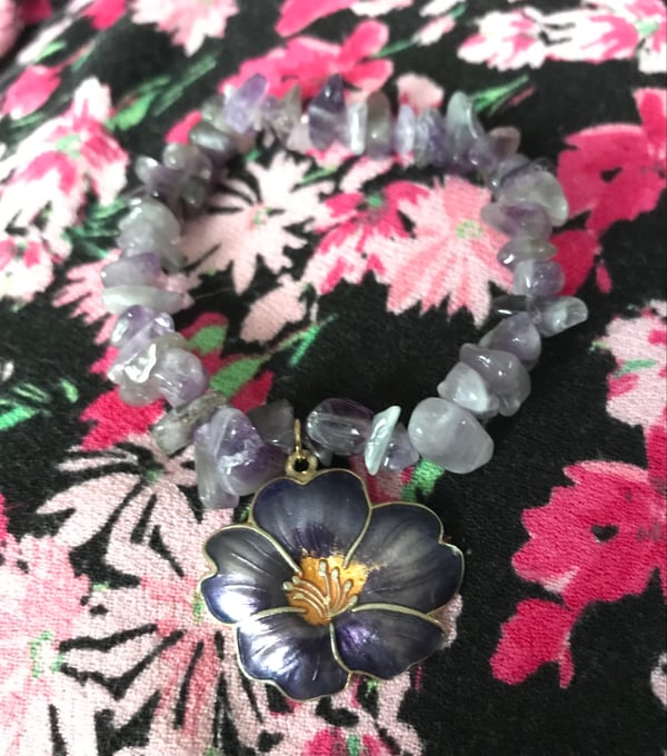 Image of Purple flower bracelet 