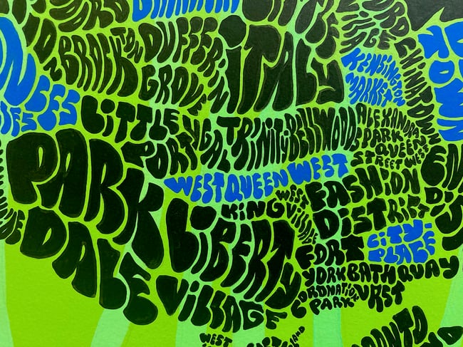 Toronto Map (Original Painting)