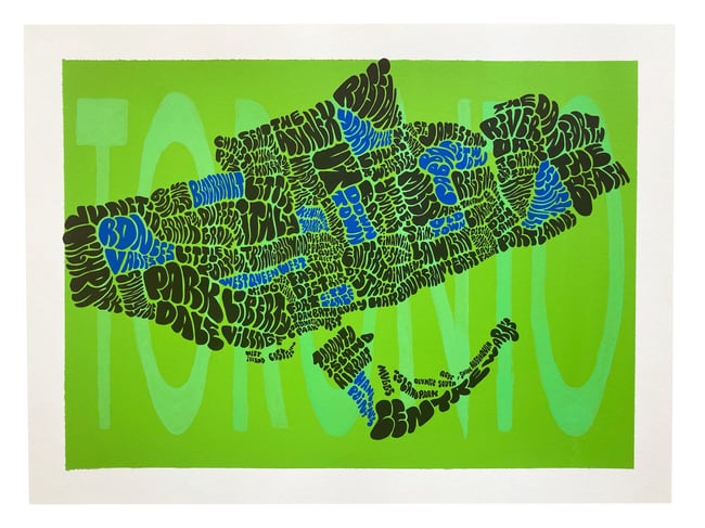 Toronto Map (Original Painting)