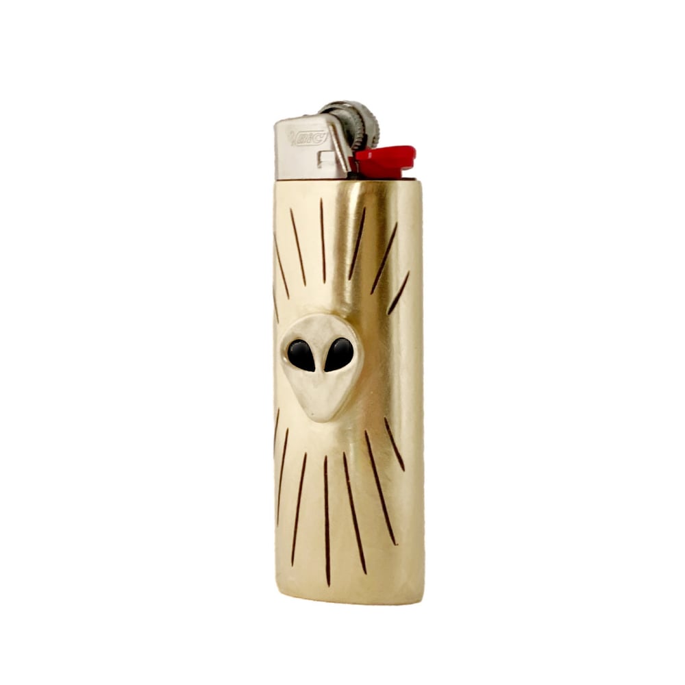 Image of Alien Lighter Case with Black Onyx