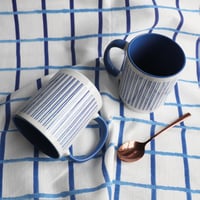 Image 1 of Blue & White Stripes Mug